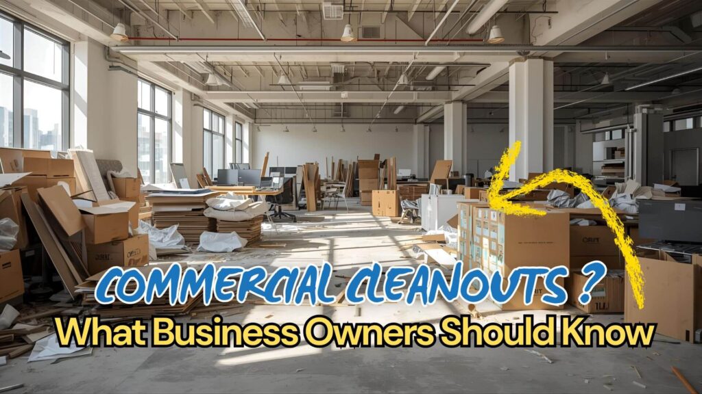 Commercial cleanout services in Fairfield CA – Bay Hauling professional team performing office cleanout