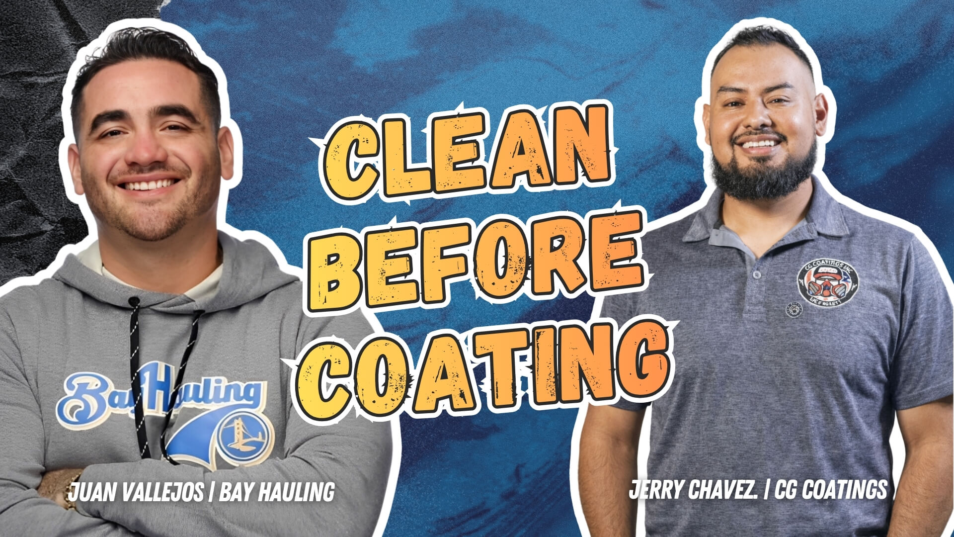 bay hauling clean before coating