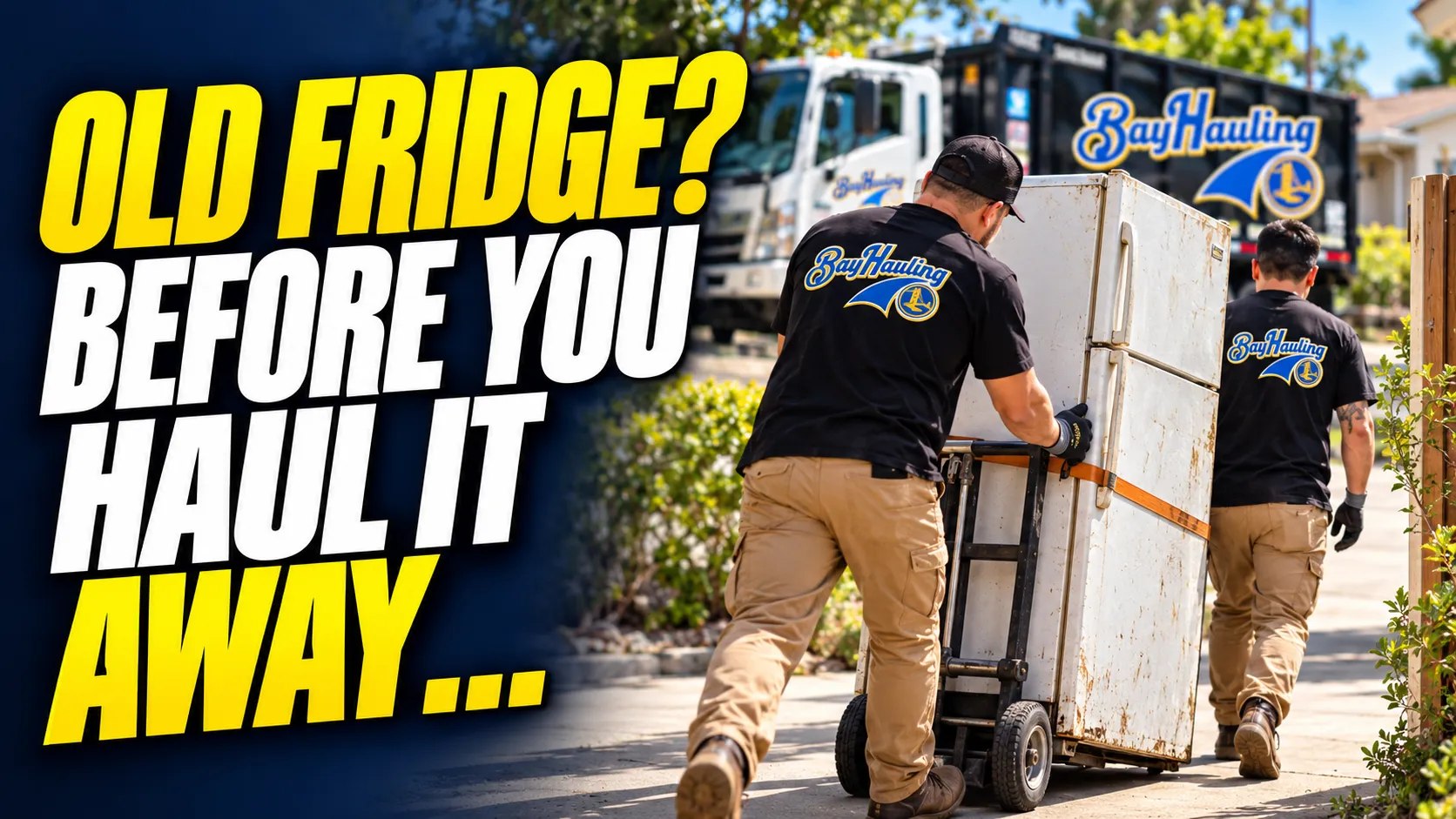 How to dispose of an old refrigerator or freezer with safe appliance removal and recycling