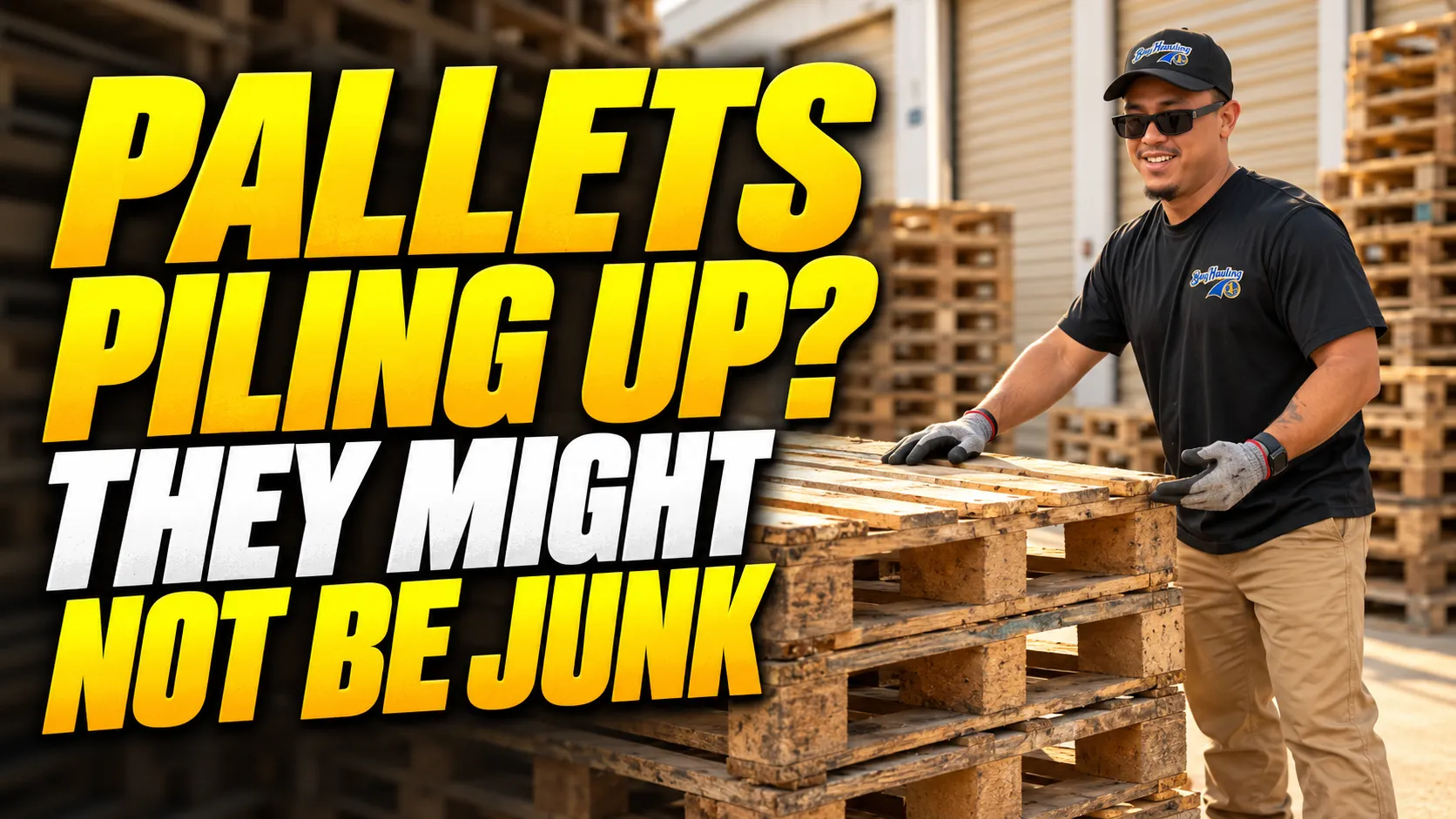 How to dispose of wood pallets through reuse, recycling, and professional junk pickup