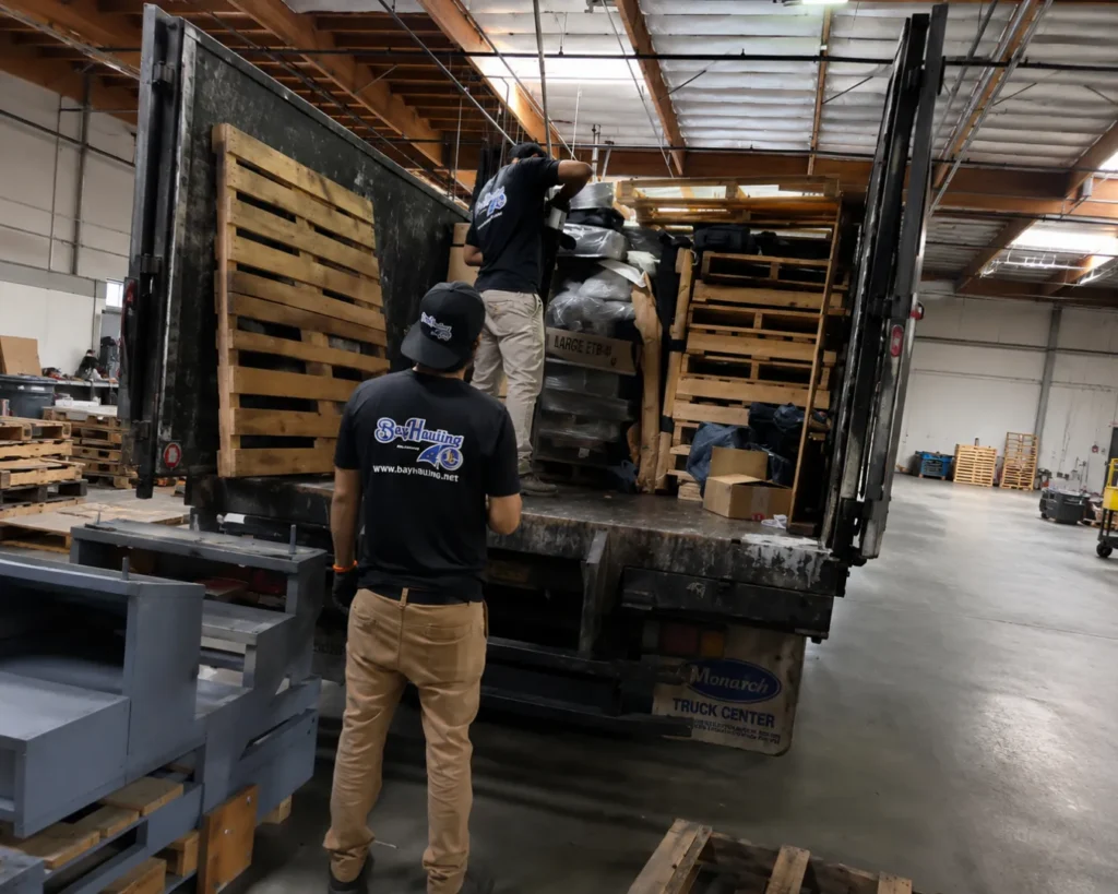 Property and Commercial Services crew handling professional junk removal