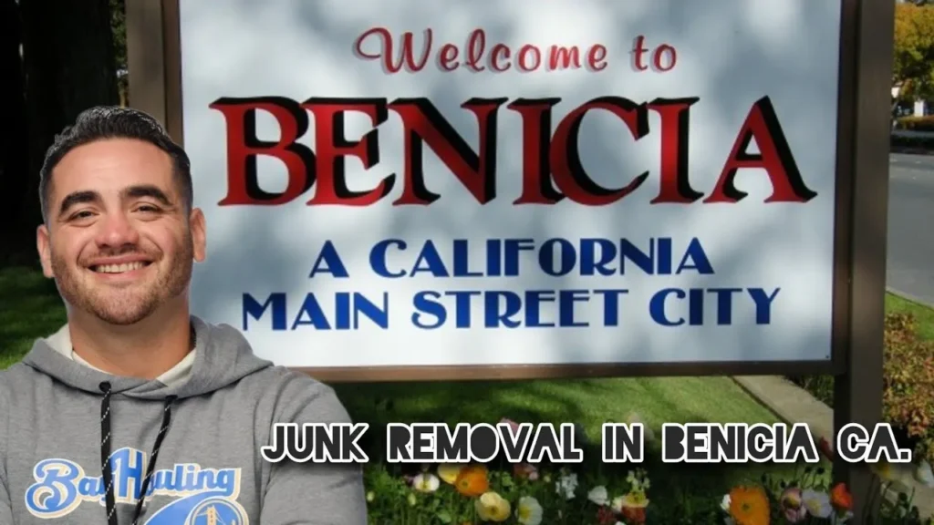 junk removal benicia ca workers clearing clutter from a local property