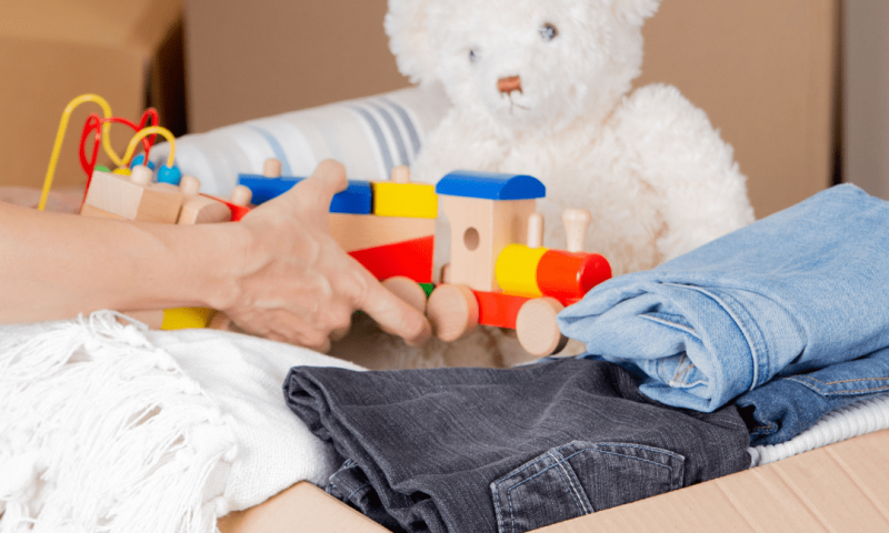 clothing and toys removal